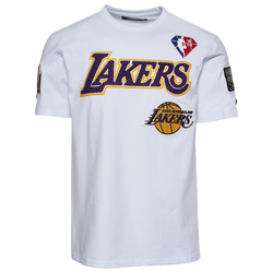 Men's - Pro Standard Lakers Logo T-Shirt - White/White