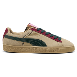 Men's - PUMA Suede Built & Earned II - Dark Green/Sand Dune/Team Royal