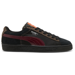Men's - PUMA Suede Built & Earned II - Black/Team Regal Red/Inky Blue