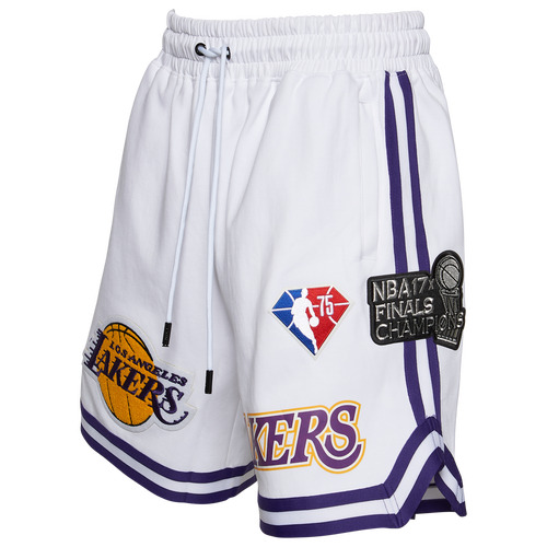 Men's Los Angeles Lakers Pro Standard White Team Shorts