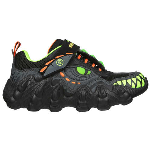 

Boys Preschool Skechers Skechers Dino Tracker - Boys' Preschool Basketball Shoe Black/Green/Orange Size 02.0