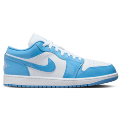 Men's - Jordan Air Jordan 1 Low SE  - White/White/Carolina