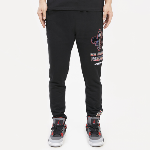 

Pro Standard Mens Pro Standard Pelicans Joggers - Mens Black/Black Size L