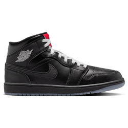 Men's - Jordan Air Jordan 1 Mid SE NAS  - Wof Grey/White/Black