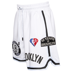 Men's - Pro Standard Nets Team Logo Pro Shorts - White/White