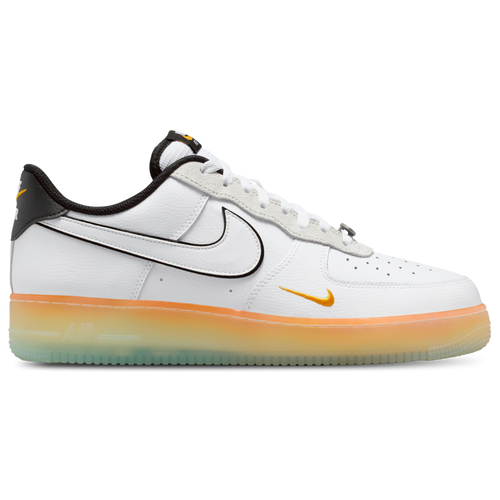 Nike Men's Air Force 1 '07 - Basketball Size 08.5 - Black/White/Orange Peel
