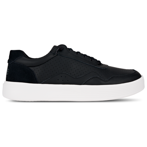 MENS - HEYDUDE Hudson Leather - Black/White