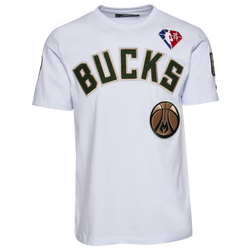Men's - Pro Standard Bucks Logo T-Shirt - White/White