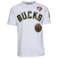 Pro Standard Bucks Logo T-Shirt - Men's White/White