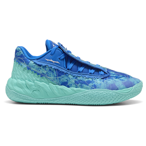 PUMA MB.05 Lo Basketball Shoes, Men's, M9.5/W11, Ultra Blue/Intense Mint