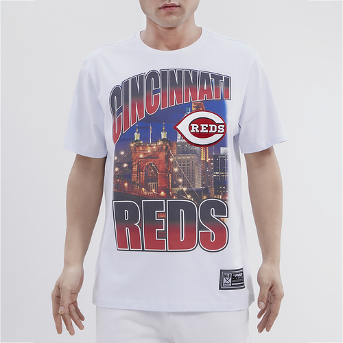 

Pro Standard Mens Pro Standard Reds Hometown Gradient T-Shirt - Mens White/White Size M