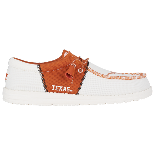 

HEYDUDE Mens HEYDUDE Texas Wally Tri Slides - Mens Shoes Burnt Orange/White Size 8.0