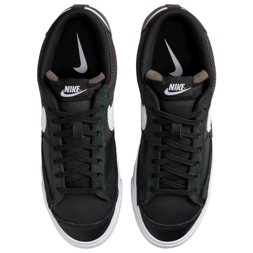Nike Mens Blazer Low Pro Club Mens Basketball Shoes Black White Grey Size 08.5