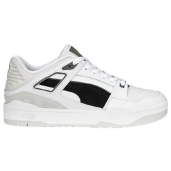 Men's - PUMA Slipstream Suede  - White/Black/Grey