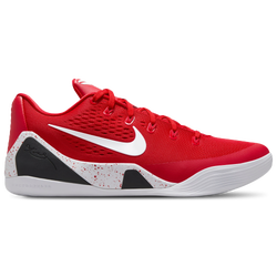 Men's - Nike Kobe 9 Elite Low EM  - University Red/White