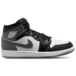 Men's - Jordan AJ 1 Mid  - Black/Grey/White