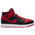 Jordan AJ 1 Mid  - Men's White/Fire Red/Black