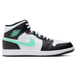 Men's - Jordan AJ 1 Mid  - Green/Black/White