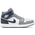 Jordan AJ 1 Mid  - Men's White/Navy/Grey
