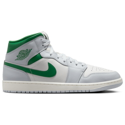 Men's - Jordan AJ 1 Mid - Pine Green/Summit White/Pure Platinum