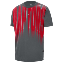 Men's - Nike NBA Game Theater Short Sleeve T-Shirt  - Grey