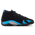 Jordan Retro 14  - Men's Black/White/University Blue