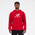 New Balance French Terry Stacked Logo Pullover Hoodie - Men's White/Red