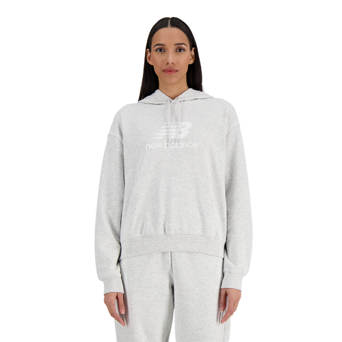  - New Balance Sport Essentials Fleece Logo Hoodie - Ash Heather