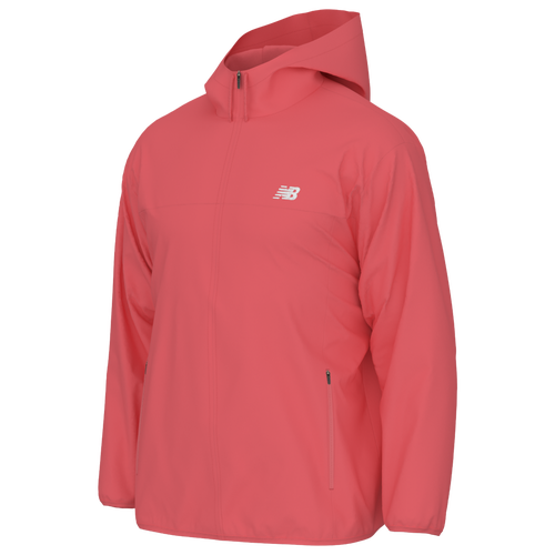 Shop New Balance Mens  Athletics Woven Jacket In Red/white