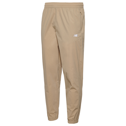 

New Balance Mens New Balance Athletics Stretch Woven Joggers - Mens Tan/White Size M