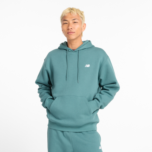 

New Balance Mens New Balance Sport Essentials Fleece Hoodie - Mens White/Green Size XXL