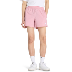 Men's - New Balance Athletics Stretch Woven 5" Shorts - White/Pink Taffy