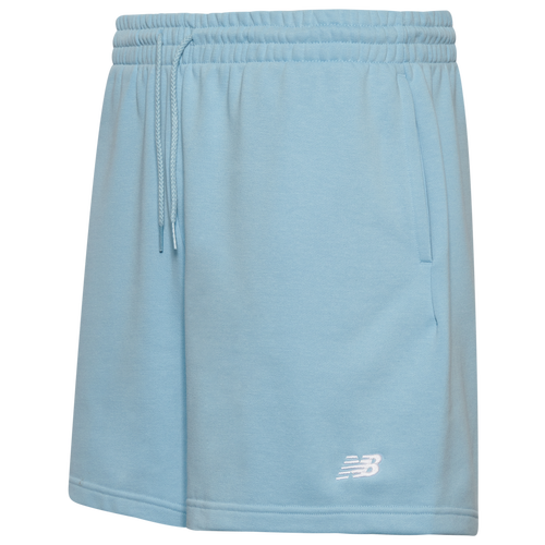 MENS - New Balance French Terry Shorts - Carolina/White