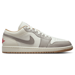 Pour hommes - Jordan AJ 1 à tige basse - Voile/Rouge feu/Gris collégial