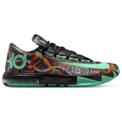 Men's - Nike Zoom KD 6  - Multi/Green Glow/Black