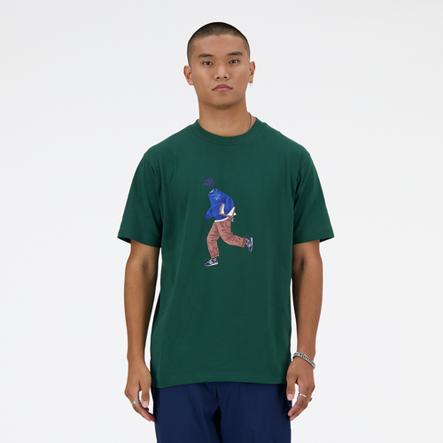 

New Balance Mens New Balance Athletics Relaxed Sport Style T-Shirt - Mens Nightwatch Green Size XL