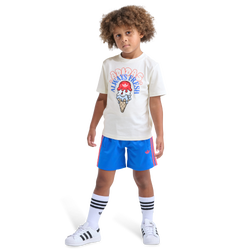 Boys' Preschool - adidas Ice Cream Shorts Set - Off White/Blue