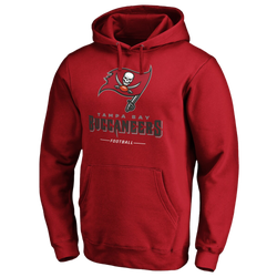 Men's - Fanatics Buccaneers Lockup Pullover Hoodie - Red/Red