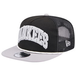 Pour hommes - New Era Casquette avec bride réglable à pression Yankees Golfer Throwback - Noir/Brun