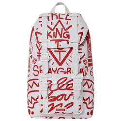 Men's - Sprayground Top Load Backpack - White/Red/Multi