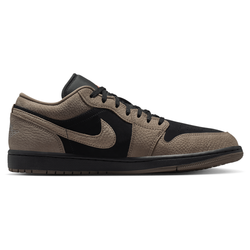 Jordan Men's Air 1 Low SE - Basketball Shoes Size 08.0 - Black/Olive Gray/Light Wild Mango