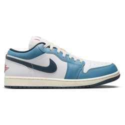 Men's - Jordan Air Jordan 1 Low SE TYVG CN - White/Navy/Blue