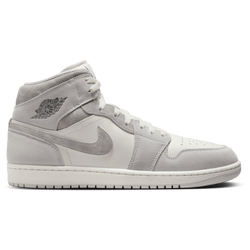 Men's - Jordan AJ 1 Mid SE  - White/Grey