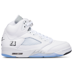 Men's - Jordan Retro 5 OG  - White/Black/Silver