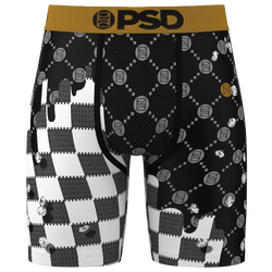 Men's - PSD Check Drip Underwear - Black/White/Gold