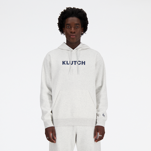 New Balance X Klutch Essentials Fleece Hoodie - New Balance Ash Heather/Black