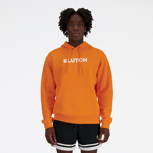 

New Balance Mens New Balance X Klutch Essentials Fleece Hoodie - Mens Orange/Orange Size XL