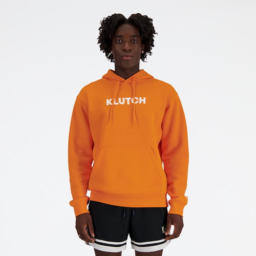 

New Balance Mens New Balance X Klutch Essentials Fleece Hoodie - Mens Orange/Orange Size L