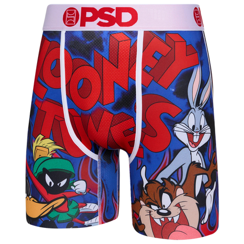 

PSD Mens PSD Looney Crew Briefs - Mens White/Blue/Red Size XL