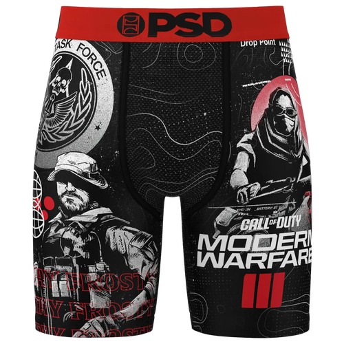 

PSD Mens PSD Call Of Duty Stay Frosty Underwear - Mens Black/Red/White Size L